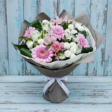 Букет цветов из:  Герберы, Альстромерии и Хризантемы #REPLACE_PRED# Шагонаре