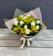 Букет цветов из:  Орхидеи и Розы в Шагонаре