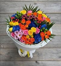 Букет цветов из:  Розы и Хризантемы в Шагонаре