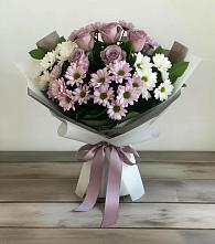 Букет цветов из:  Хризантемы и Розы в Шагонаре