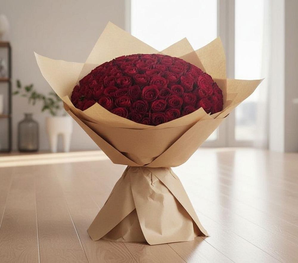 Букет 101 Красная роза в Шагонаре
