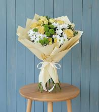 Букет цветов из:  Хризантемы и Розы #REPLACE_PRED# Шагонаре