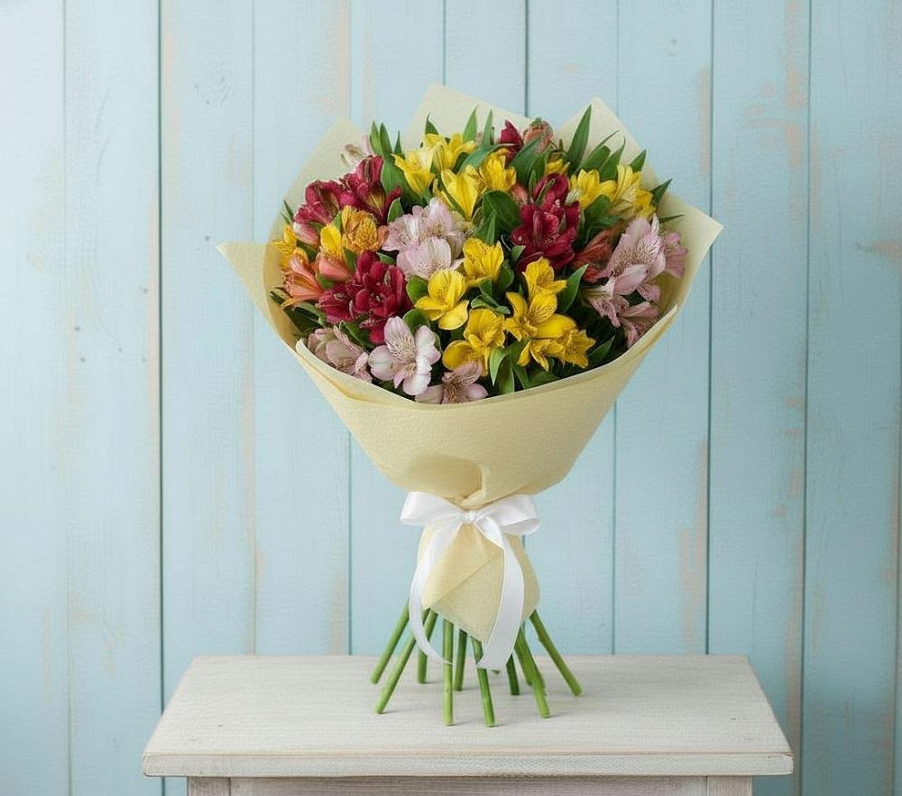 Букет цветов из: Альстромерии в Шагонаре