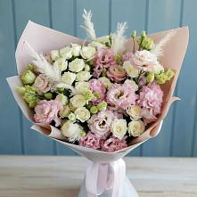 Букет цветов из:  Альстромерии и Розы в Шагонаре